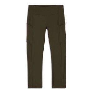 Lululemon Speed Up Crop 21’’ Dark Olive